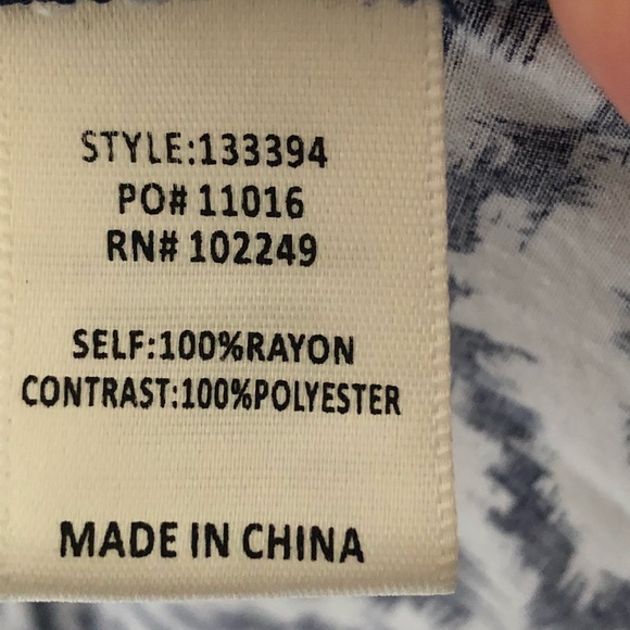 Skies Are Blue Boho Tank Top 3X - Picture 4 of 4